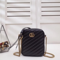 Gucci·雙G Marmont斜挎雙層小包/手機包Size:16*18.5*6cm