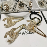Chanel· 珍珠CC髮夾單個