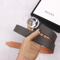 Gucci·雙G經典小牛皮皮帶4色 寬3.4cm  男女通用款