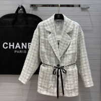 Chanel·水晶絲編織軟尼花料外套單色3碼