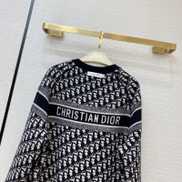 Dior·老花logo圓領羊絨毛衣雙面可穿2色3碼