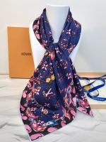 Louis Vuitton·Monogram提花織紋方巾 Size:90*90cm
