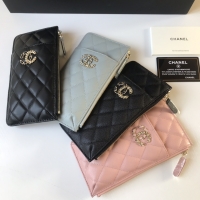 Chanel·羊皮編織Logo手機包/錢包/零錢包/卡包3用 Size:19.5*10*3cm