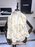 Chanel·秋冬小香格紋羊絨方巾 Size:140*140cm