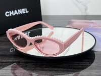 Chanel·時尚小框珍珠太陽鏡