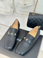 Chanel·小牛皮雙C字母粗跟樂福鞋3色35-39/跟高3cm