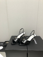 Chanel·經典漆皮珍珠高跟涼鞋35-39碼/跟高5.5cm