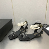 Chanel·經典羊皮珍珠涼鞋3色35-39碼