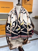 Louis Vuitton·經典圖案雙面羊絨大方巾 Size:140*140cm