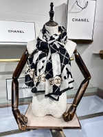 Chanel·經典山茶花羊絨長巾Size:100*200cm