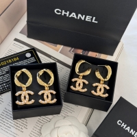 Chanel·經典小香白珠LOGO耳環