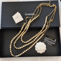 Chanel·經典三層珍珠鏈條腰鏈