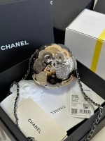 Chanel·山茶花球鏈條晚宴包Size:9*9*9cm