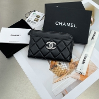 Chanel·經典L型水鉆拉鏈卡包Size:8.5*13*2cm
